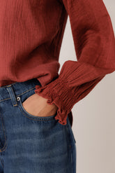 ROMANTIC DOUBLE-GAUZE SHIRT