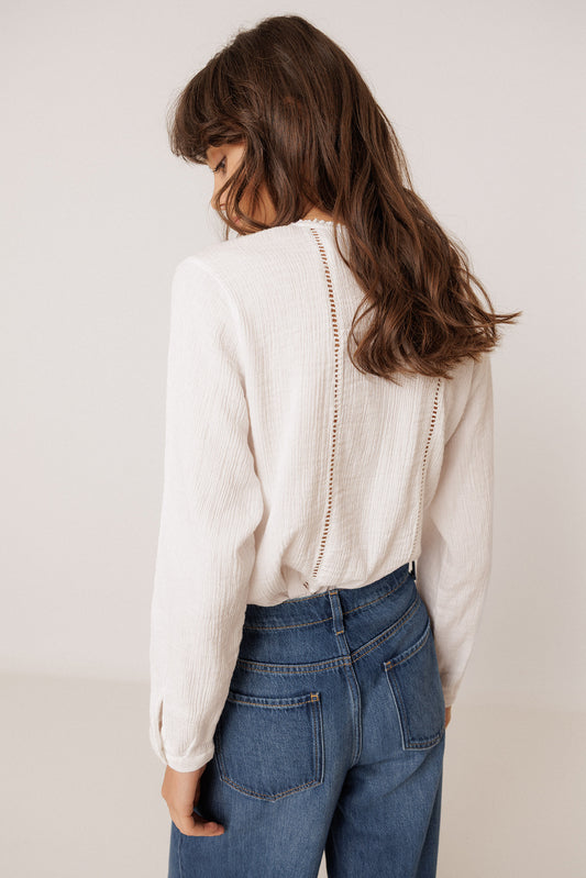 ROMANTIC DOUBLE-GAUZE BLOUSE 3