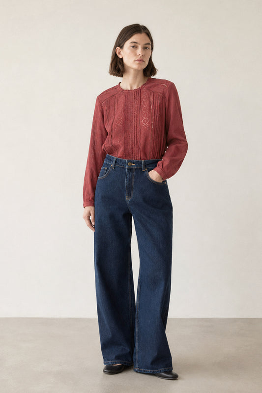 ROMANTIC DOUBLE-GAUZE BLOUSE 1