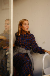 MULTICOLOR CHECKERED DRESS