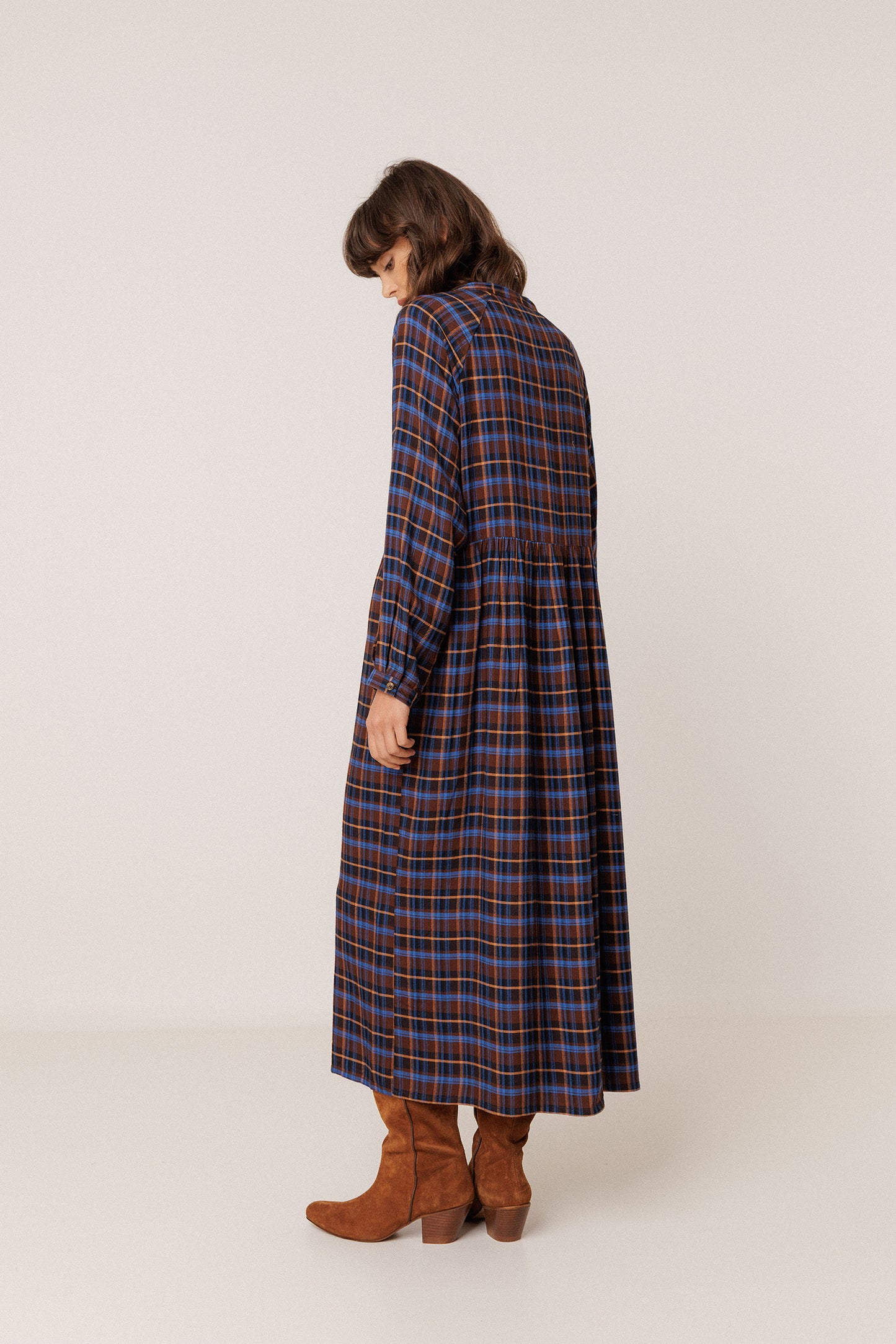 MULTICOLOR CHECKERED DRESS