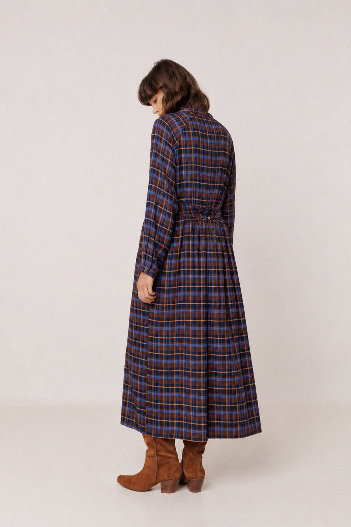 MULTICOLOR CHECKERED DRESS