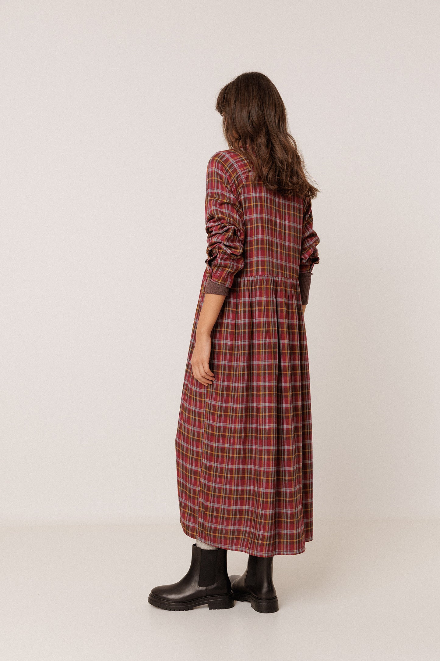 MULTICOLOR CHECKERED DRESS