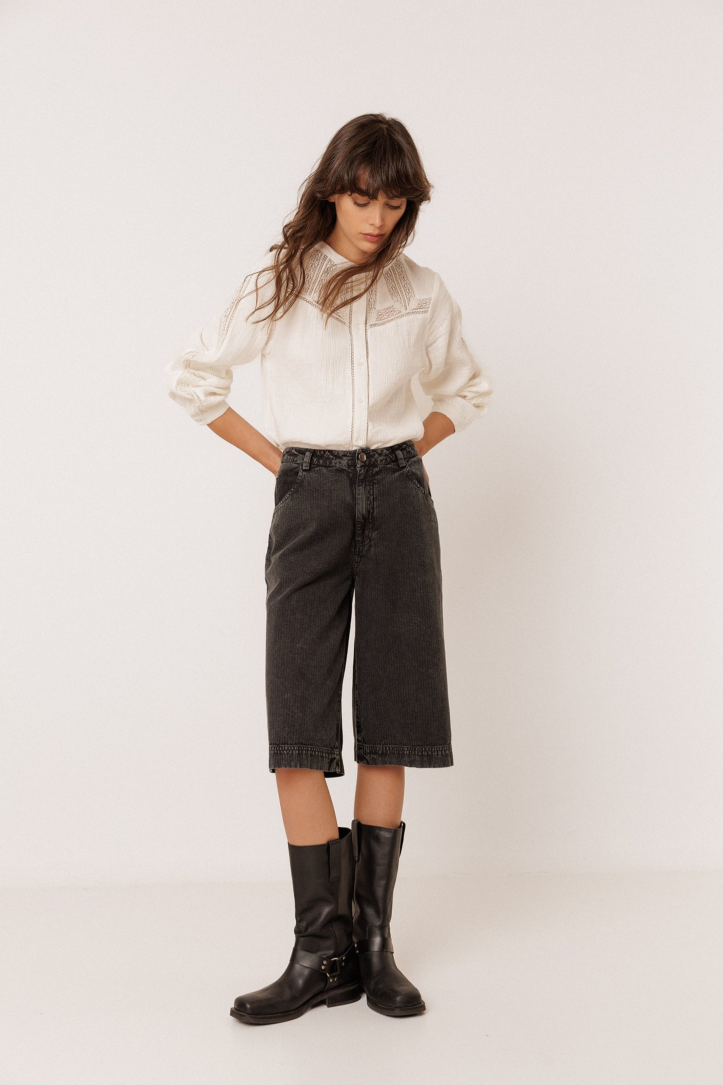 COMBINATION SHIRT WITH LACE