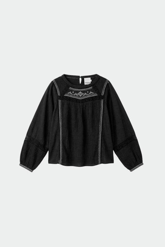 COMBINATION BLOUSE WITH CONTRAST EMBROIDERY 6