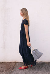 EMBROIDERED MIDI DRESS