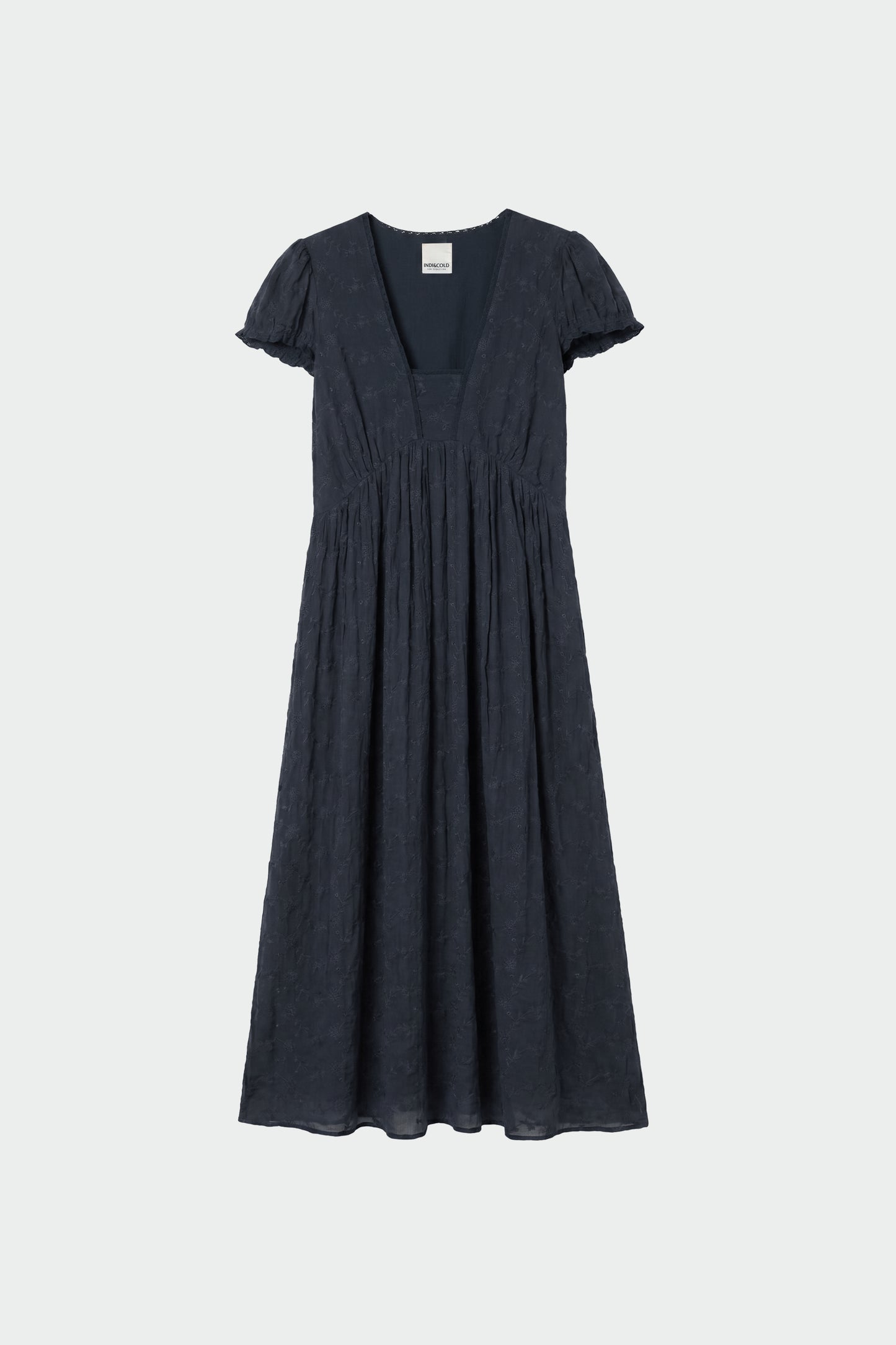 EMBROIDERED MIDI DRESS