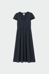 EMBROIDERED MIDI DRESS