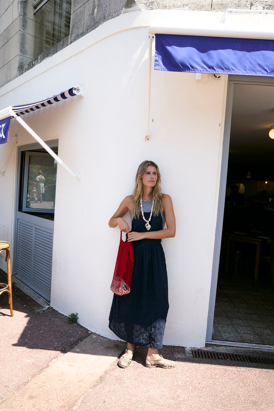 EMBROIDERED APRON DRESS 1