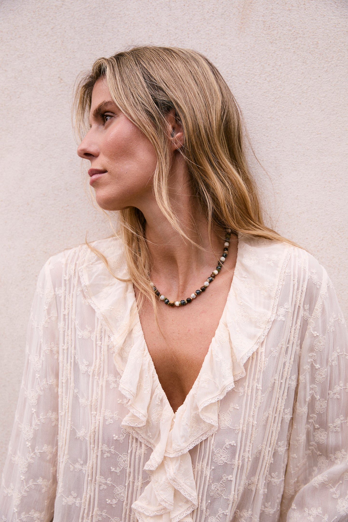 EMBROIDERED ROMANTIC RUFFLE SHIRT
