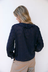 EMBROIDERED ROMANTIC RUFFLE SHIRT