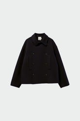 DOUBLE-BREASTED WOOL COAT