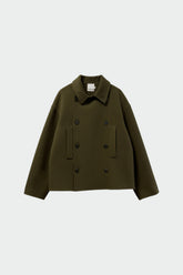 DOUBLE-BREASTED WOOL COAT