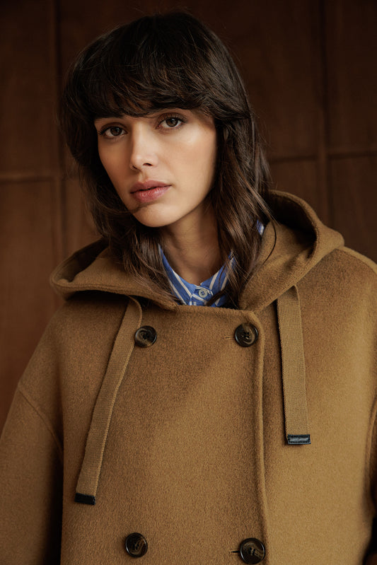 WOOL MAXI COAT WITH HOOD 2