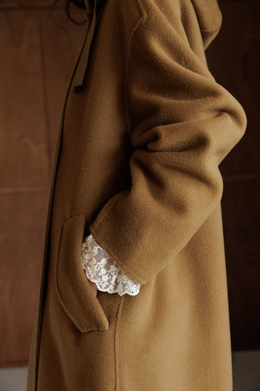 WOOL MAXI COAT WITH HOOD 3