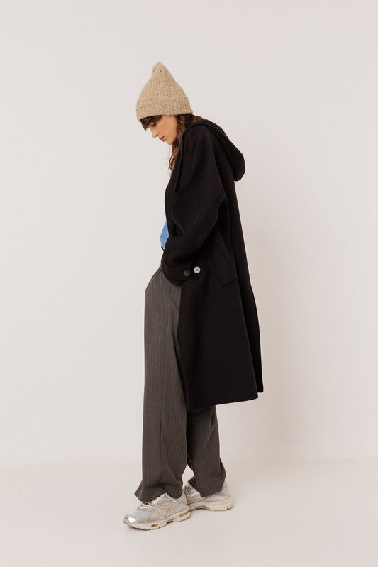 WOOL MAXI COAT WITH HOOD 4