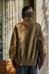 WOOL BOMBER-STYLE COAT