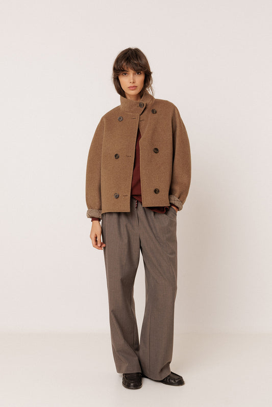 SHORT WOOL COAT 1