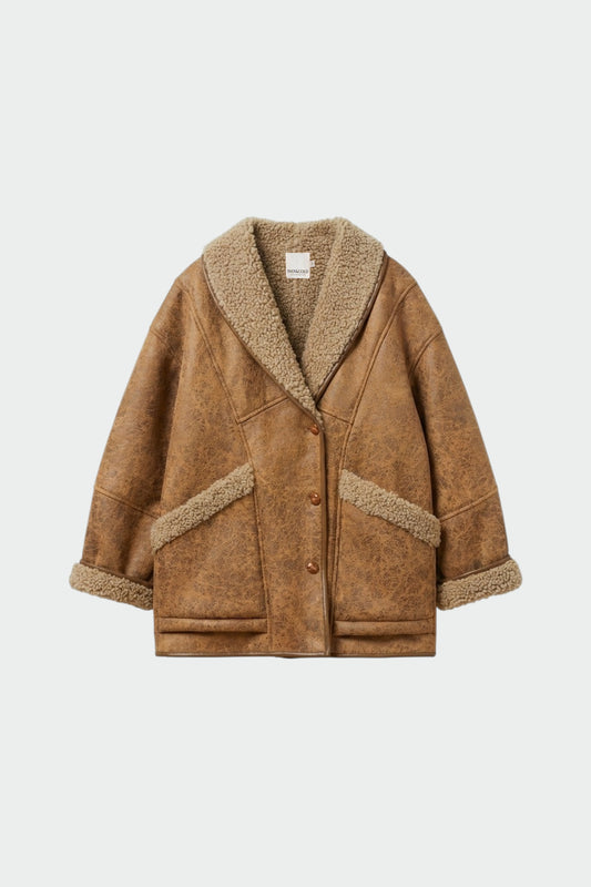 VINTAGE SUEDE-EFFECT PELISSE 4
