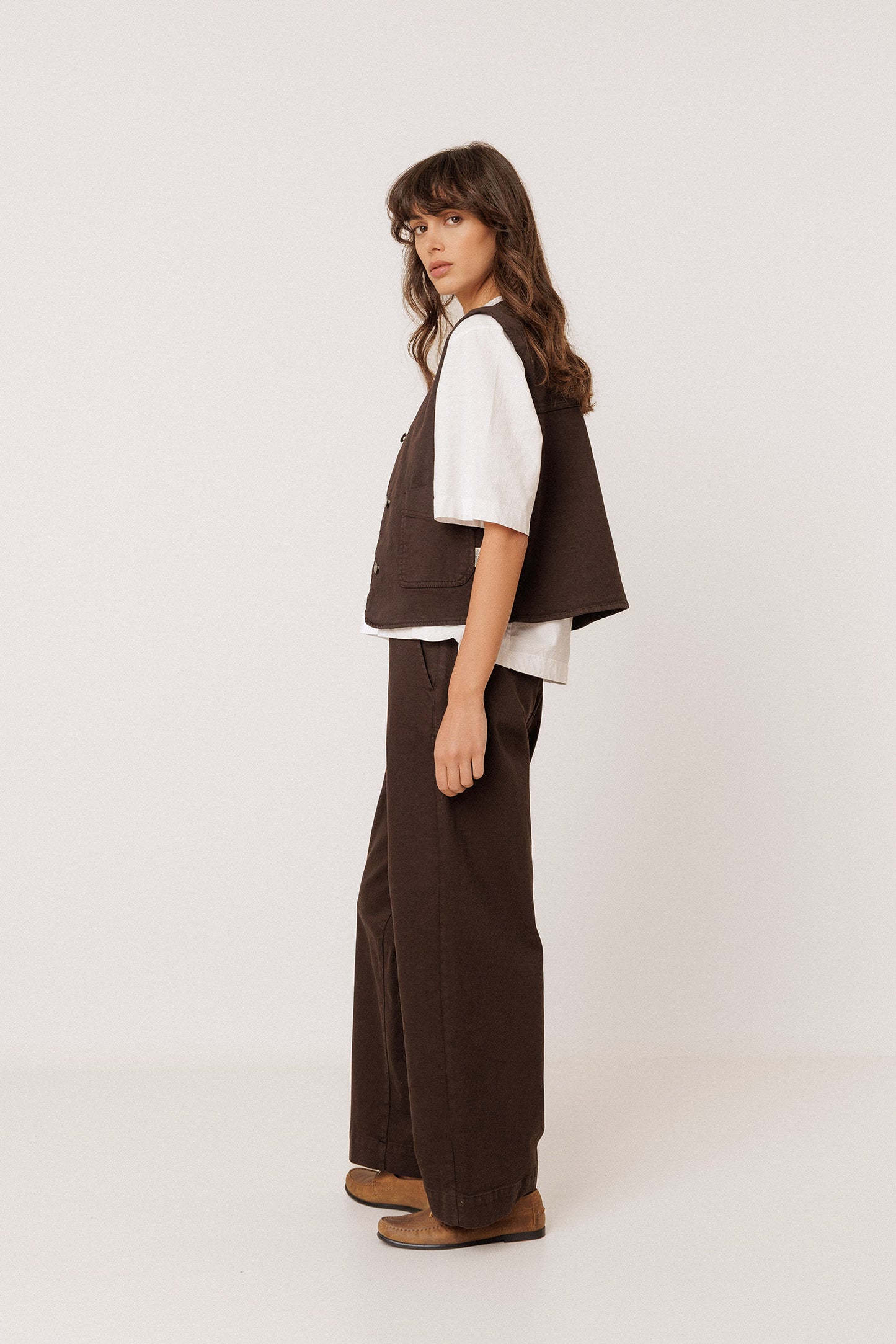 COTTON TWILL VEST