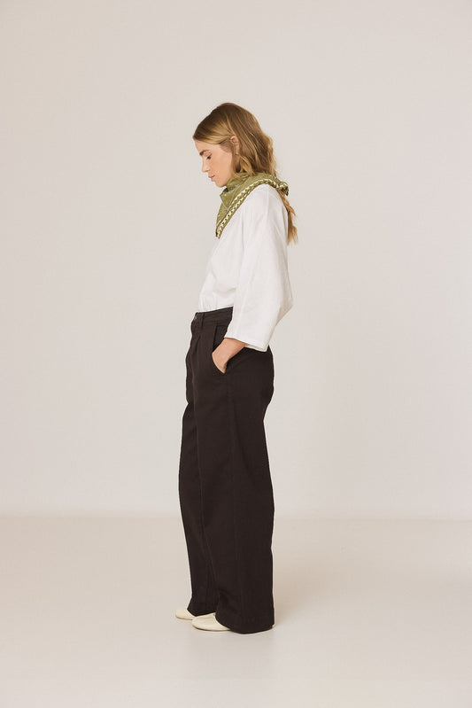 WIDE-LEG COTTON PANTS 2