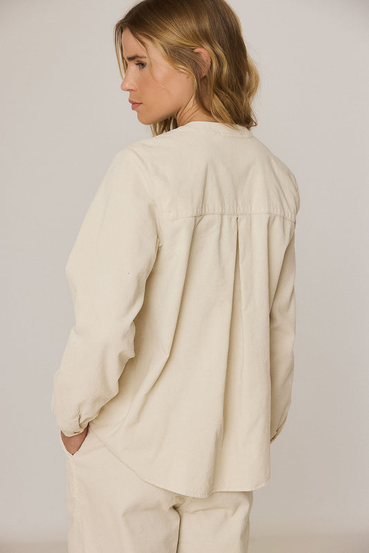 REMOVABLE-KERCHIEF CORDUROY SHIRT 4