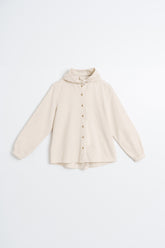 REMOVABLE-KERCHIEF CORDUROY SHIRT