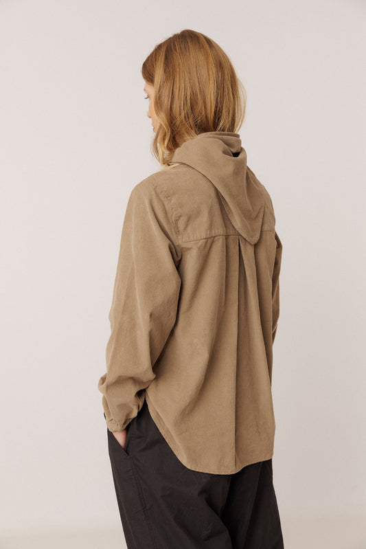 REMOVABLE-KERCHIEF CORDUROY SHIRT 4