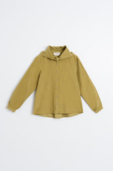 REMOVABLE-KERCHIEF CORDUROY SHIRT