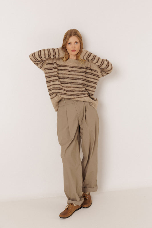 JACQUARD STRIPED PULLOVER 2