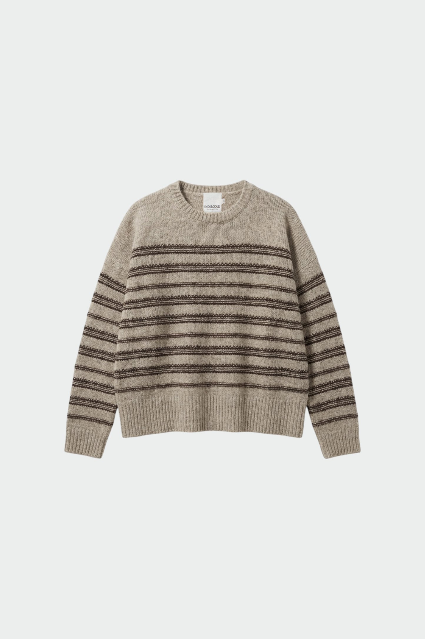 JACQUARD STRIPED PULLOVER