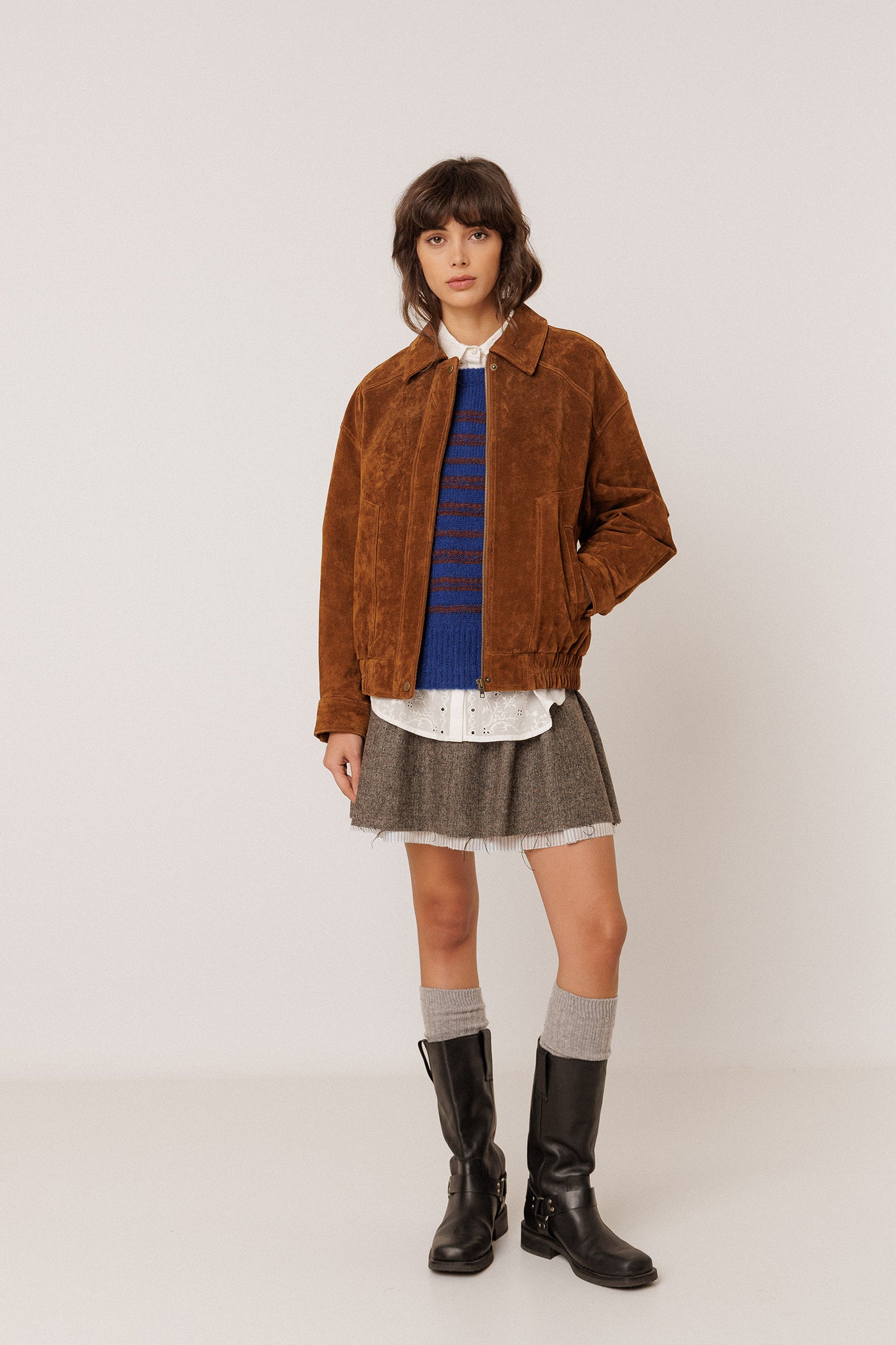JACQUARD STRIPED PULLOVER