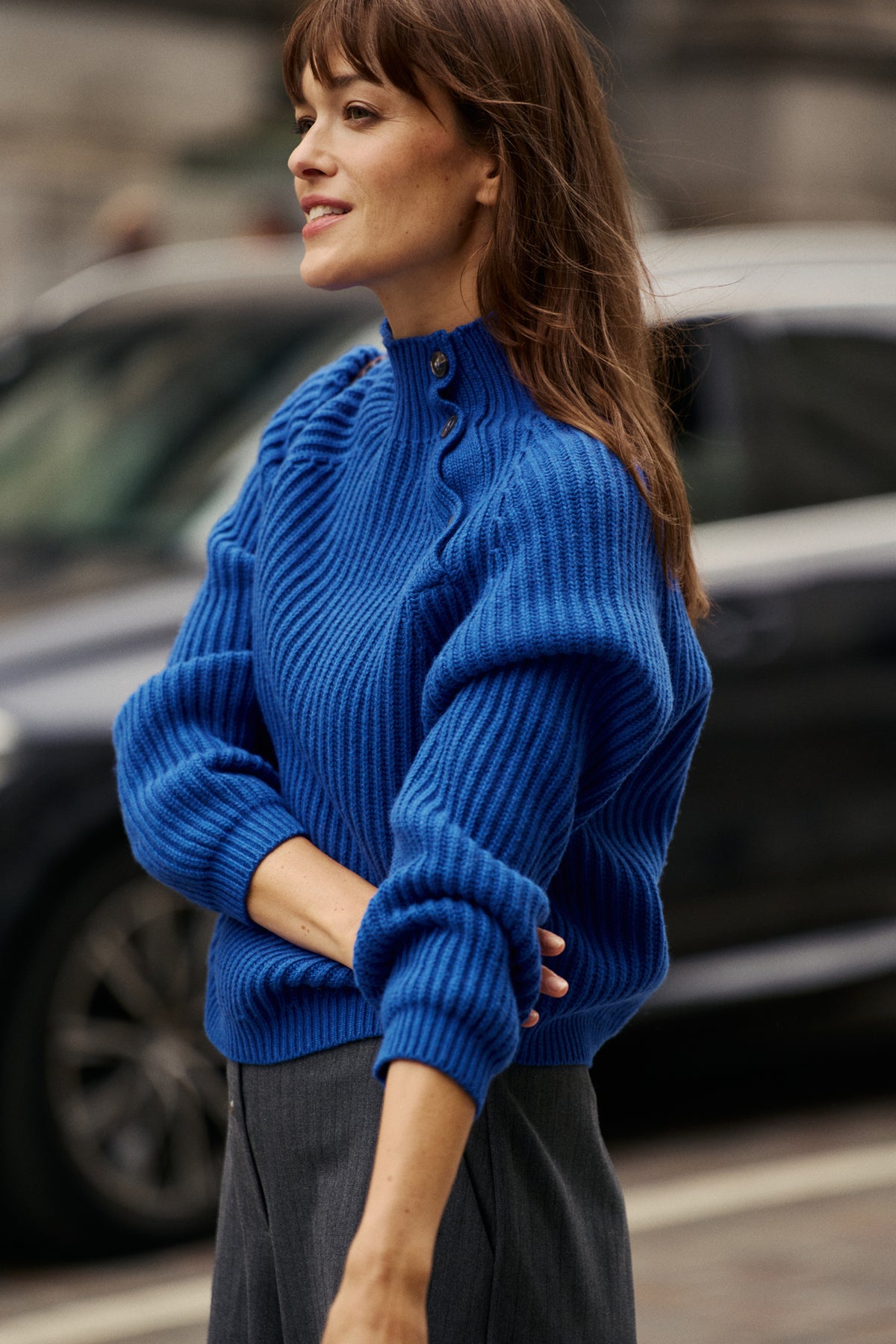 CASHMERE BLEND WOOL SWEATER