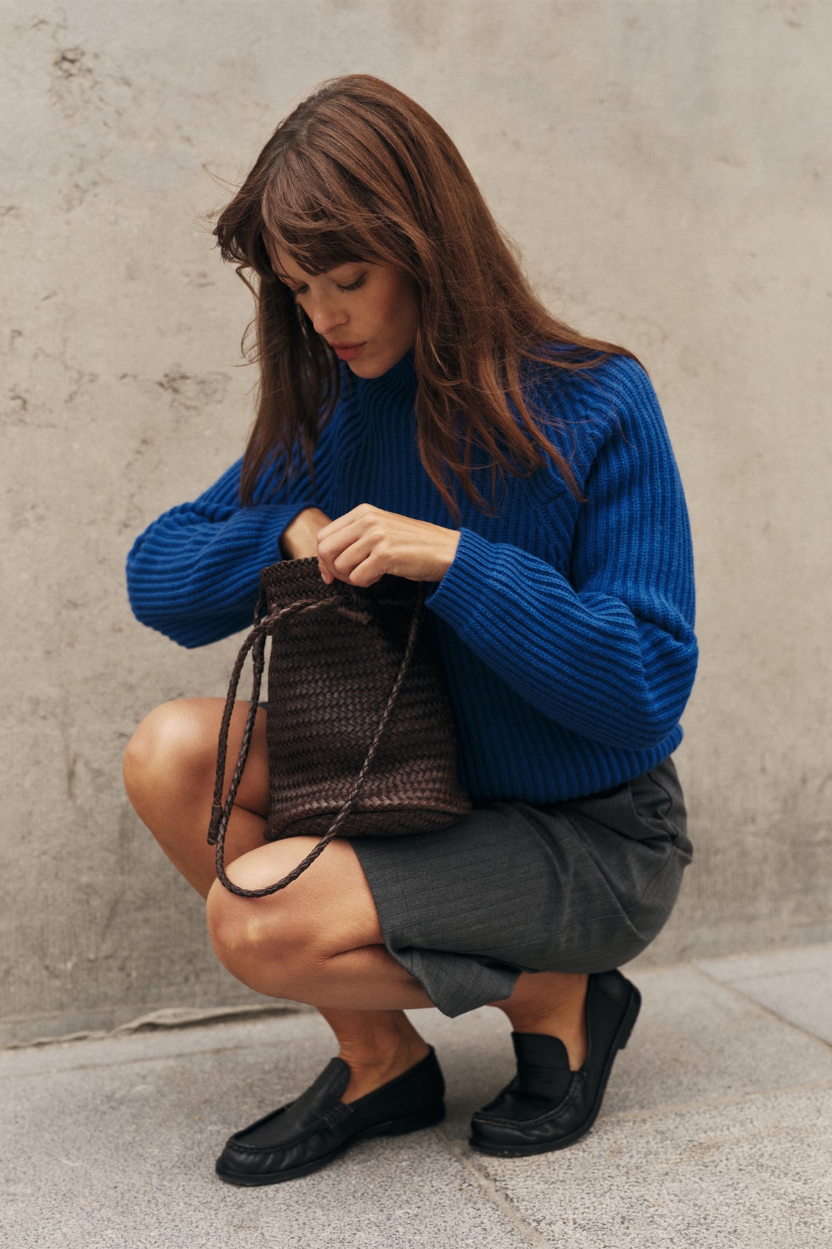 CASHMERE BLEND WOOL SWEATER