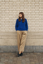 CASHMERE BALLOON-SLEEVE SWEATER