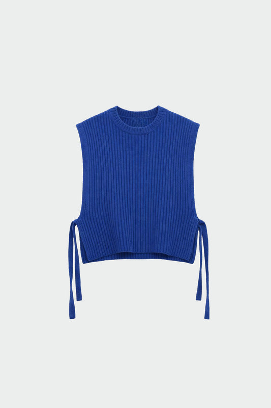CASHMERE SIDE-TIE VEST 5