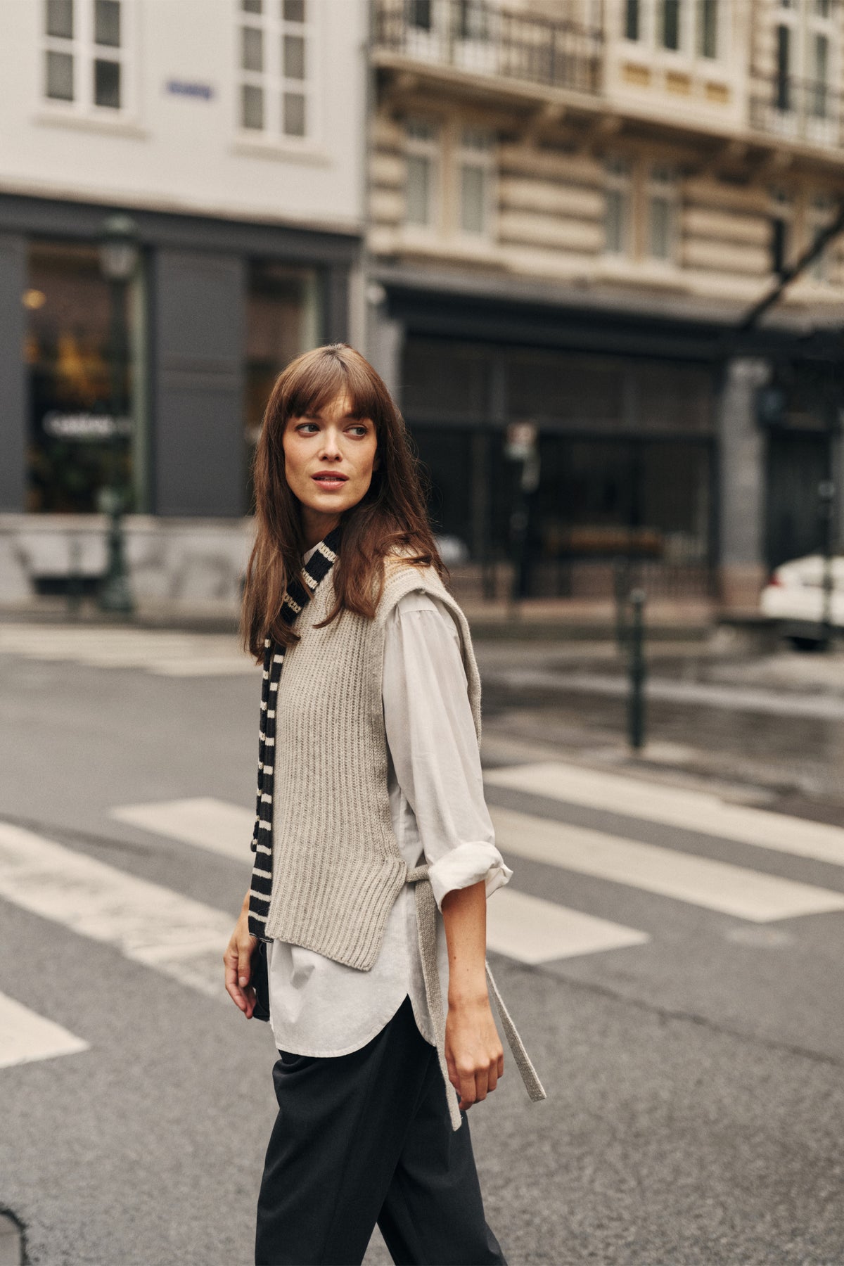 CASHMERE SIDE-TIE VEST