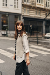 CASHMERE SIDE-TIE VEST