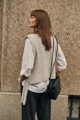 CASHMERE SIDE-TIE VEST
