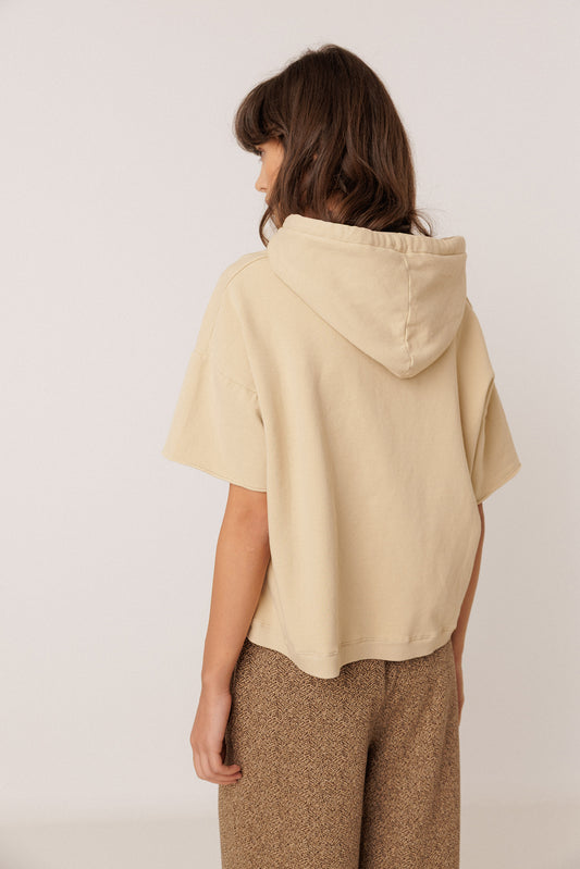 SHORT-SLEEVE HOODED SWEATSHIRT 5