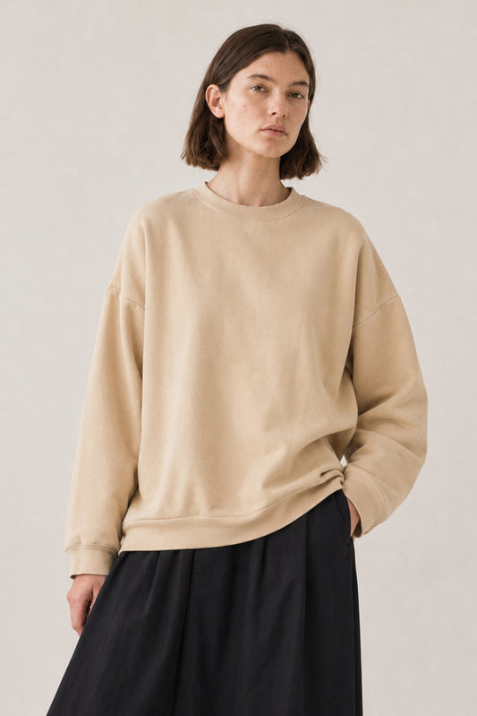 BASIC PLEATED SWEATSHIRT 1
