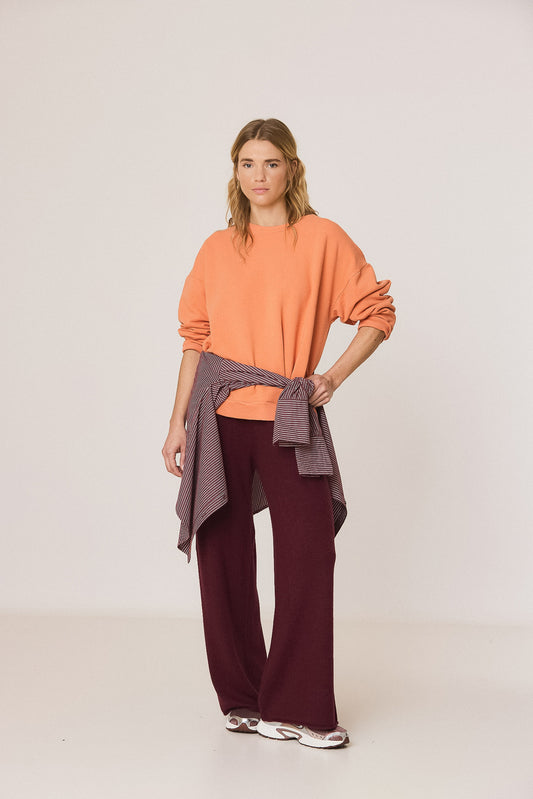 BASIC PLEATED SWEATSHIRT 1