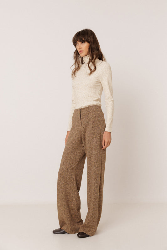DOUBLE-KNIT JACQUARD PANTS 1