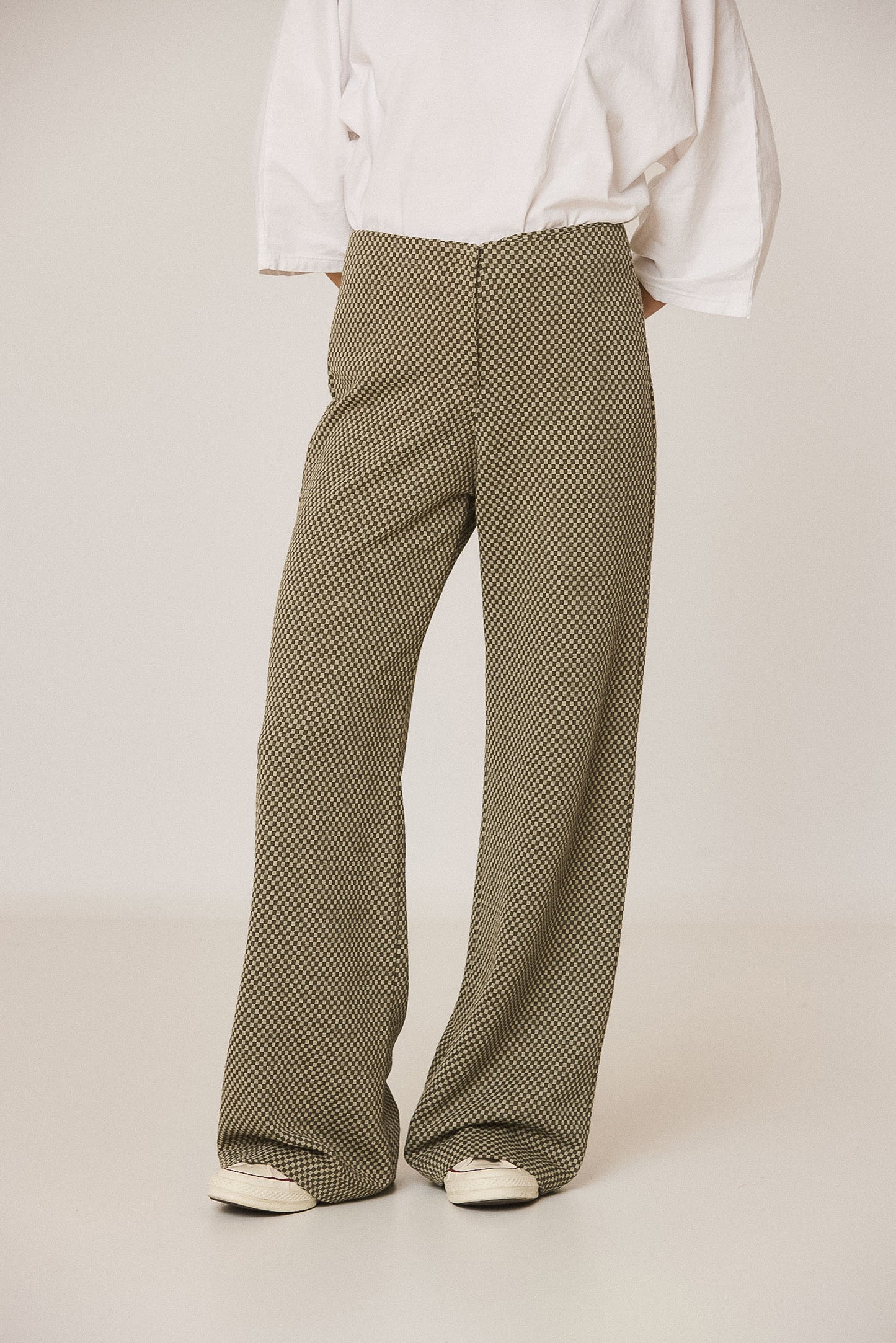 DOUBLE-KNIT JACQUARD PANTS
