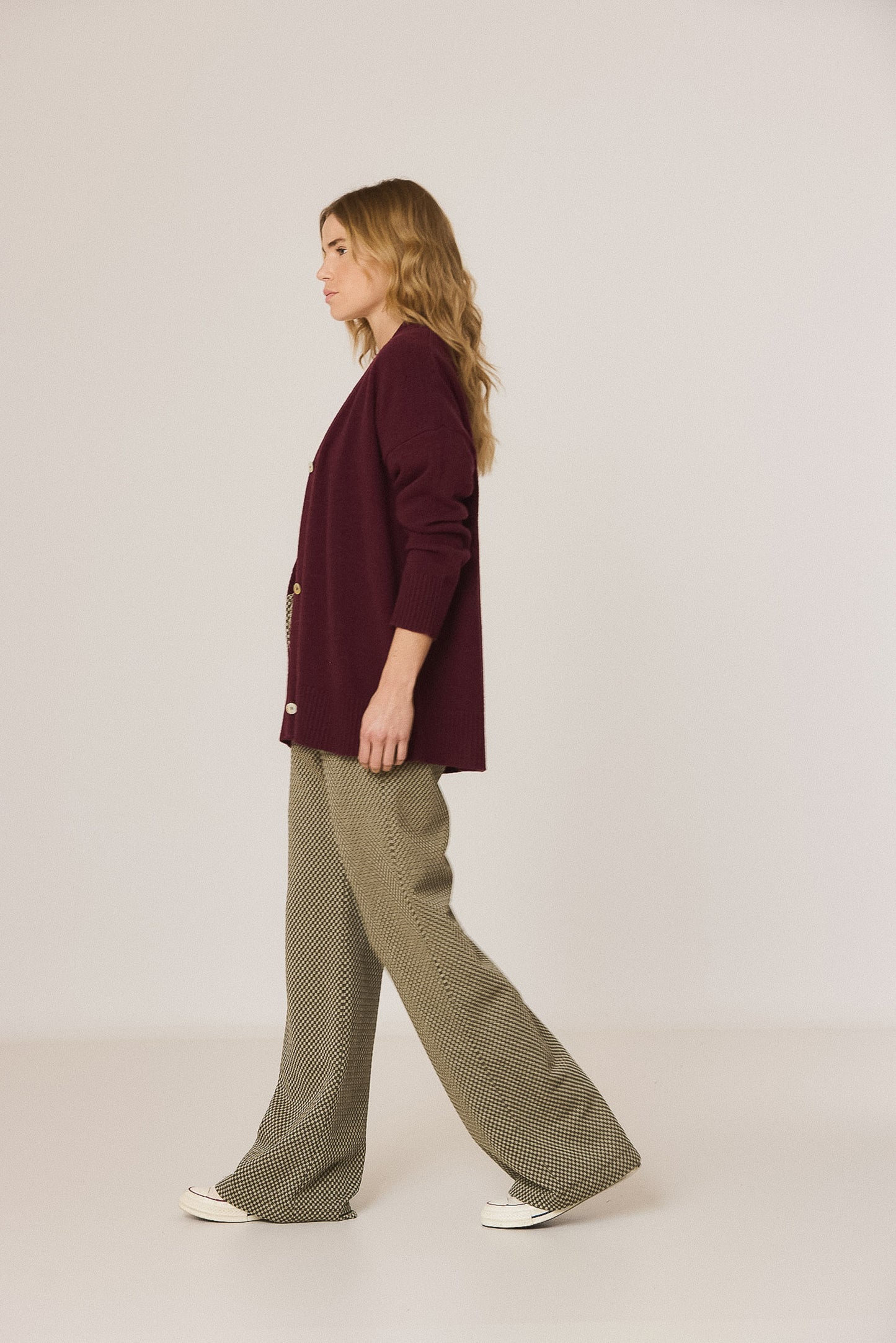 DOUBLE-KNIT JACQUARD PANTS