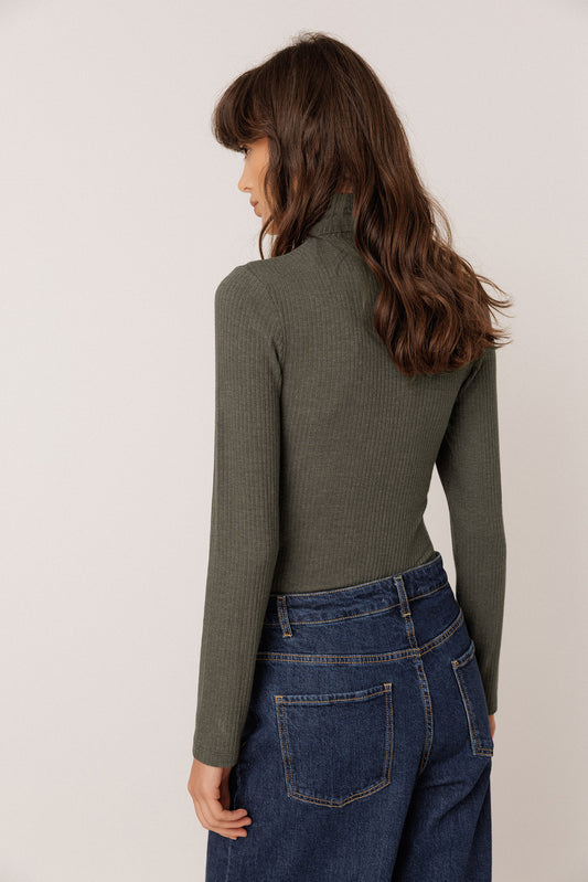 FITTED RIBBED T-SHIRT 4