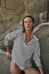 TERRYCLOTH SAILOR SWEATSHIRT