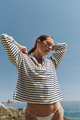 TERRYCLOTH SAILOR SWEATSHIRT