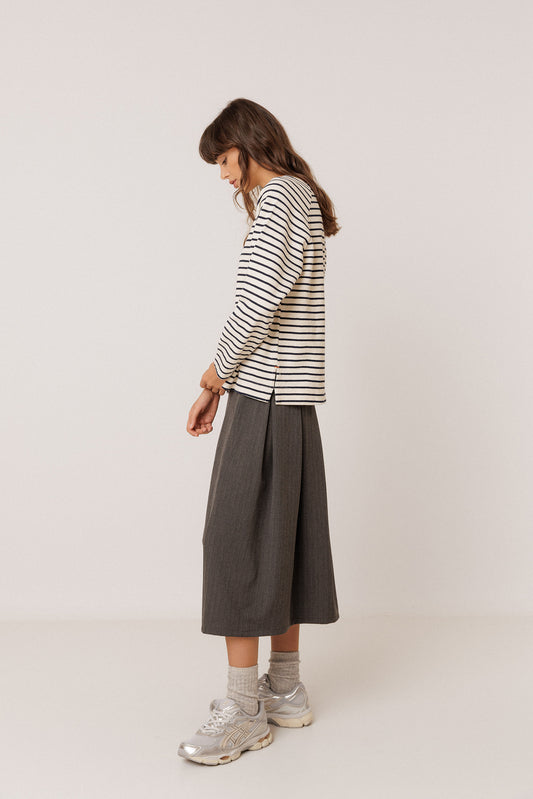 STRIPED TERRYCLOTH SWEATSHIRT 3