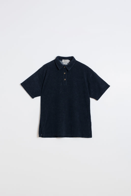 COTTON TERRY POLO WITH SLITS 5